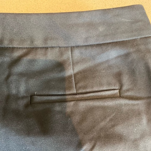 Vince Camuto Black Flat Front Pants - Size Women's 6 side slit hem - Picture 8 of 8